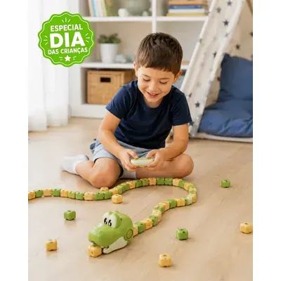SnakeFun™ – Jogo Interativo | Kit 2 Cobrinhas + 2 Controles
