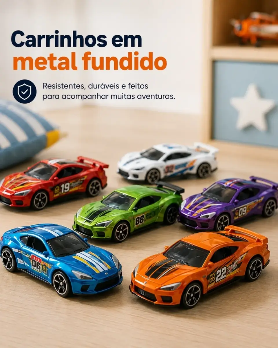 RaceWheel™ - Coleção de Carrinhos 25 Peças