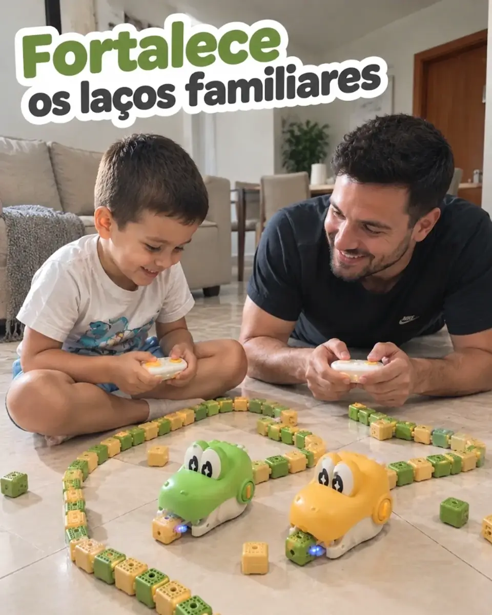 SnakeFun™ – Jogo Interativo | Kit 2 Cobrinhas + 2 Controles