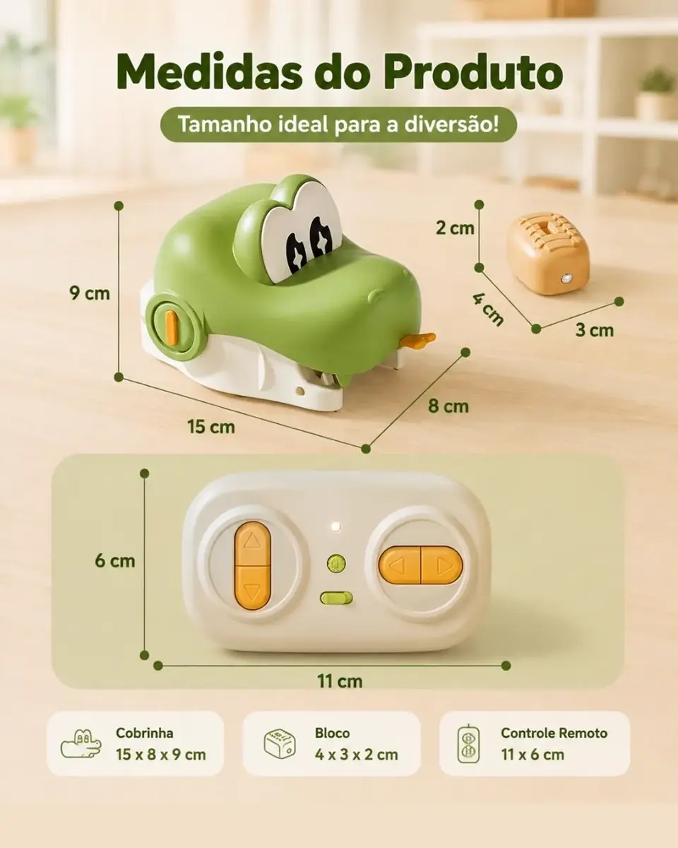 SnakeFun™ – Jogo Interativo | Kit 2 Cobrinhas + 2 Controles